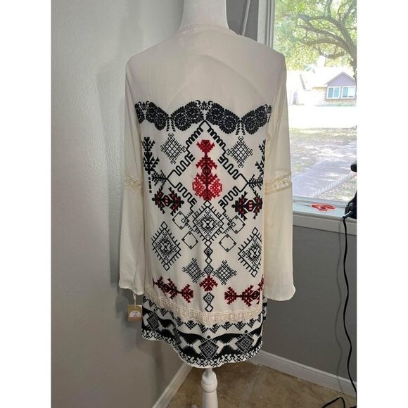 Taylor And Sage Boho Style Short Dress In Size Large NWT - Picture 6 of 7